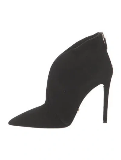 Pre-owned Prada Suede Boots In Black