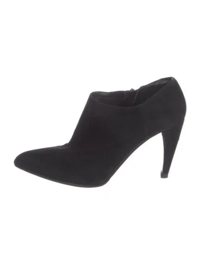 Pre-owned Prada Suede Boots In Black