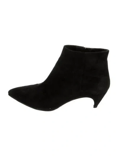 Pre-owned Prada Suede Boots In Black
