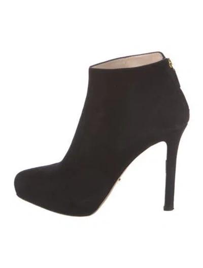 Pre-owned Prada Suede Boots In Black