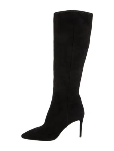 Pre-owned Prada Suede Boots In Black