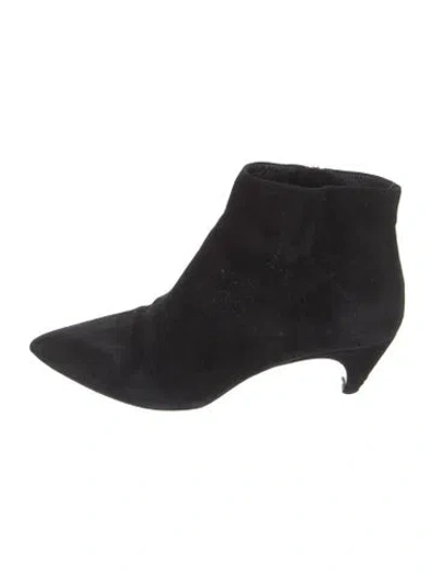 Pre-owned Prada Suede Boots In Black