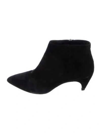 Pre-owned Prada Suede Boots In Black