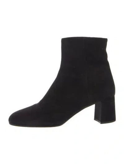 Pre-owned Prada Suede Boots In Black