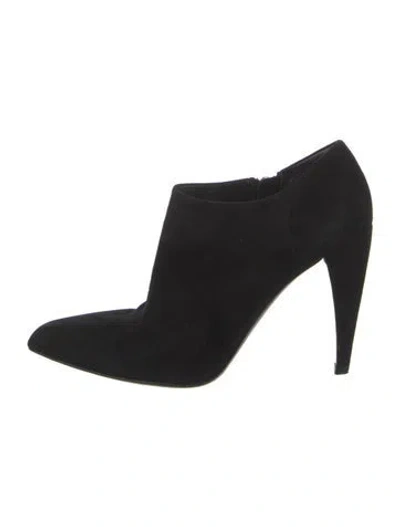 Pre-owned Prada Suede Boots In Black