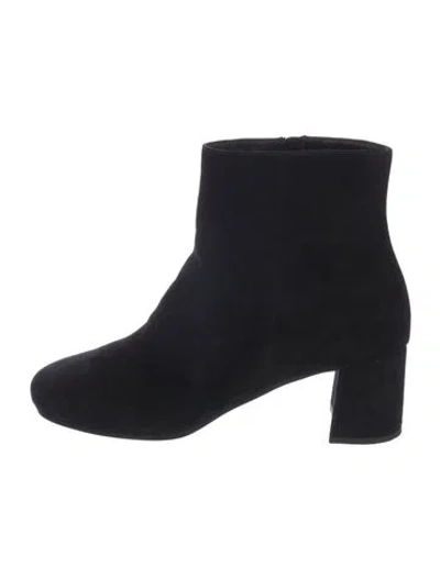 Pre-owned Prada Suede Boots In Black