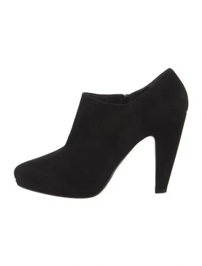 Pre-owned Prada Suede Boots In Black
