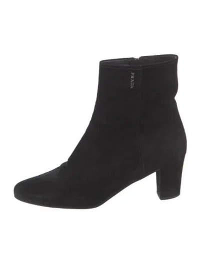 Pre-owned Prada Suede Boots In Black