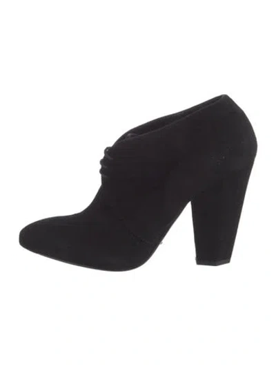Pre-owned Prada Suede Boots In Black