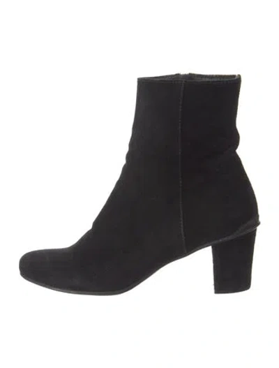 Pre-owned Prada Suede Boots In Black