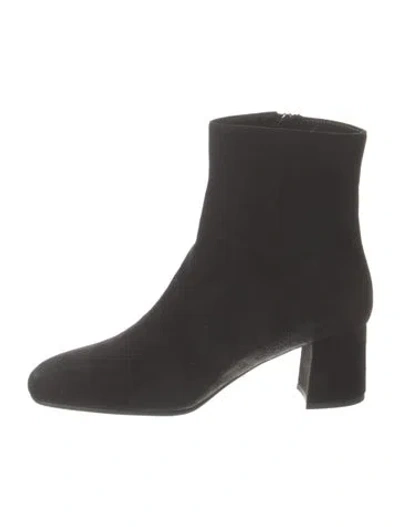 Pre-owned Prada Suede Boots In Black