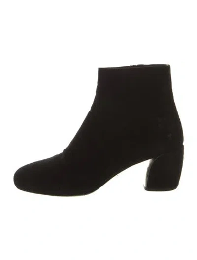 Pre-owned Prada Suede Boots In Black