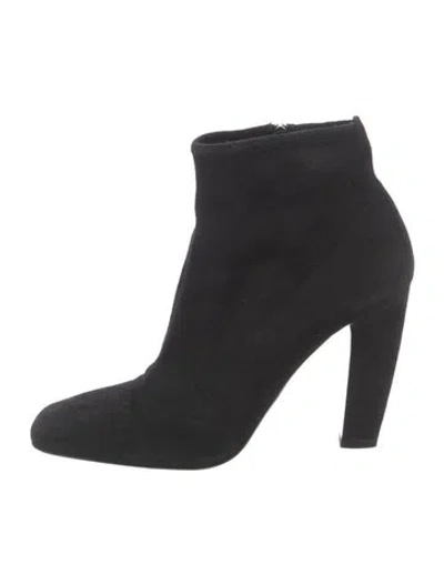 Pre-owned Prada Suede Boots In Black