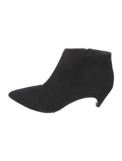 Pre-owned Prada Suede Boots In Black