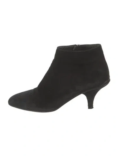 Pre-owned Prada Suede Boots In Black