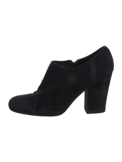 Pre-owned Prada Suede Boots In Black