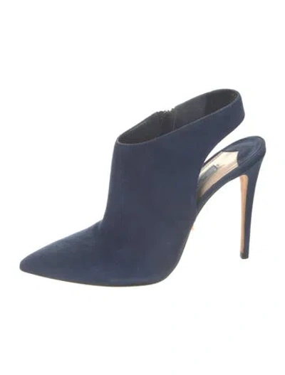 Pre-owned Prada Suede Boots In Blue