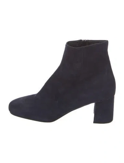 Pre-owned Prada Suede Boots In Blue