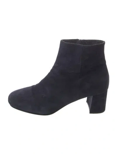 Pre-owned Prada Suede Boots In Blue