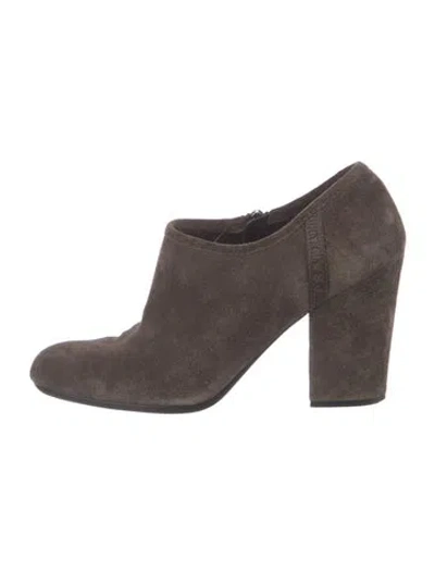 Pre-owned Prada Suede Boots In Brown