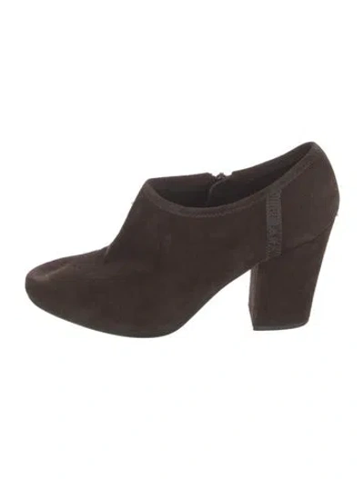 Pre-owned Prada Suede Boots In Brown
