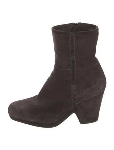 Pre-owned Prada Suede Boots In Brown