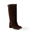 Prada Suede Boots In Multi