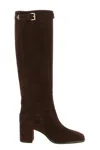 Prada Suede Boots In Brown