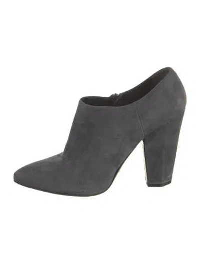 Pre-owned Prada Suede Boots In Gray