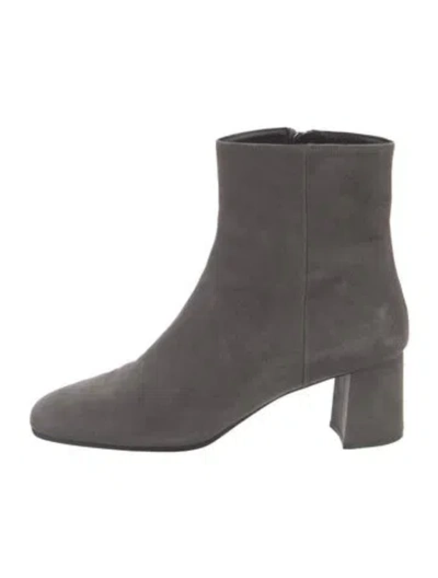 Pre-owned Prada Suede Boots In Gray