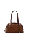 Prada Medium Bowling Bag In Vintage Leather In Brown