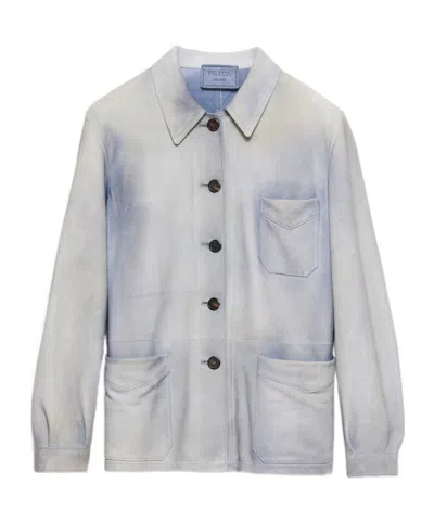 PRADA PRADA BUTTON-UP CABAN JACKET