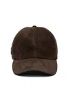 Prada Baseball Cap Cotton Curved Brim In Brown