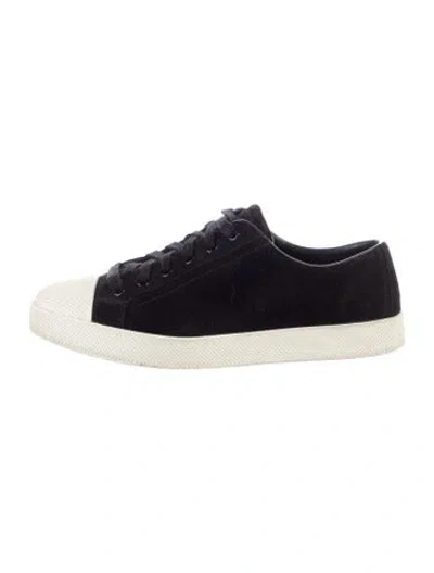 Pre-owned Prada Suede Colorblock Pattern Sneakers In Black