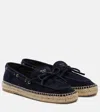 Prada Suede Espadrilles In Blue