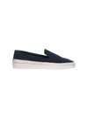 Prada Suede Espadrilles In Blu