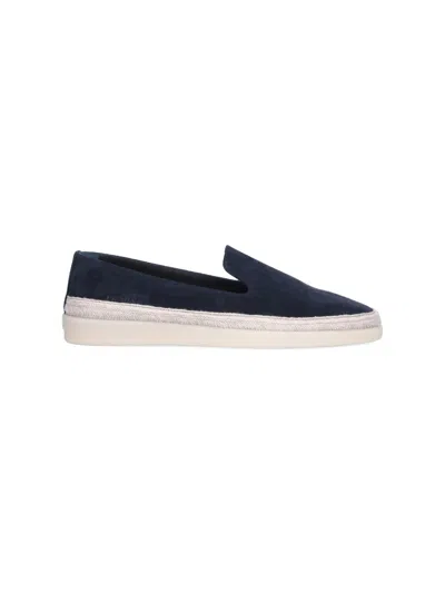 Prada Suede Espadrilles In Blu