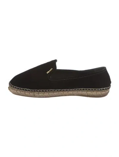 Pre-owned Prada Suede Espadrilles In Blue