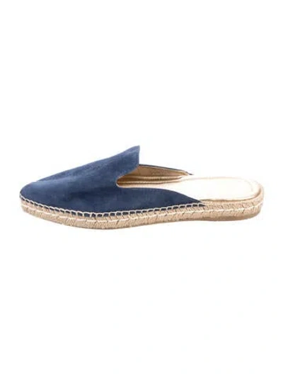Pre-owned Prada Suede Espadrilles In Blue