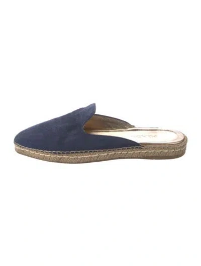 Pre-owned Prada Suede Espadrilles In Blue