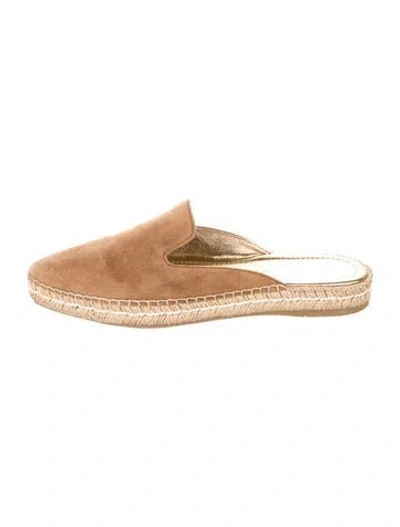 Pre-owned Prada Suede Espadrilles In Neutral