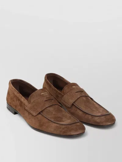 PRADA CALF LEATHER LOAFERS