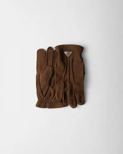 PRADA SUEDE GLOVES