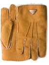 Prada Suede Gloves In Neutrals