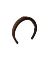 Prada Suede Headband In Brown