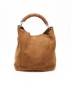 Prada Suede Hobo Bag In Brown