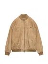 Prada Suede Jacket In Brown
