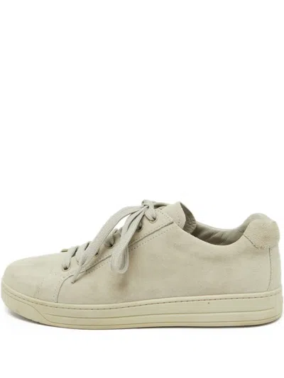Pre-owned Prada Suede Lace-up Sneakers