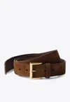 Prada Braided Leather Belt In Brown