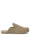 Prada Suede Leather Sabots